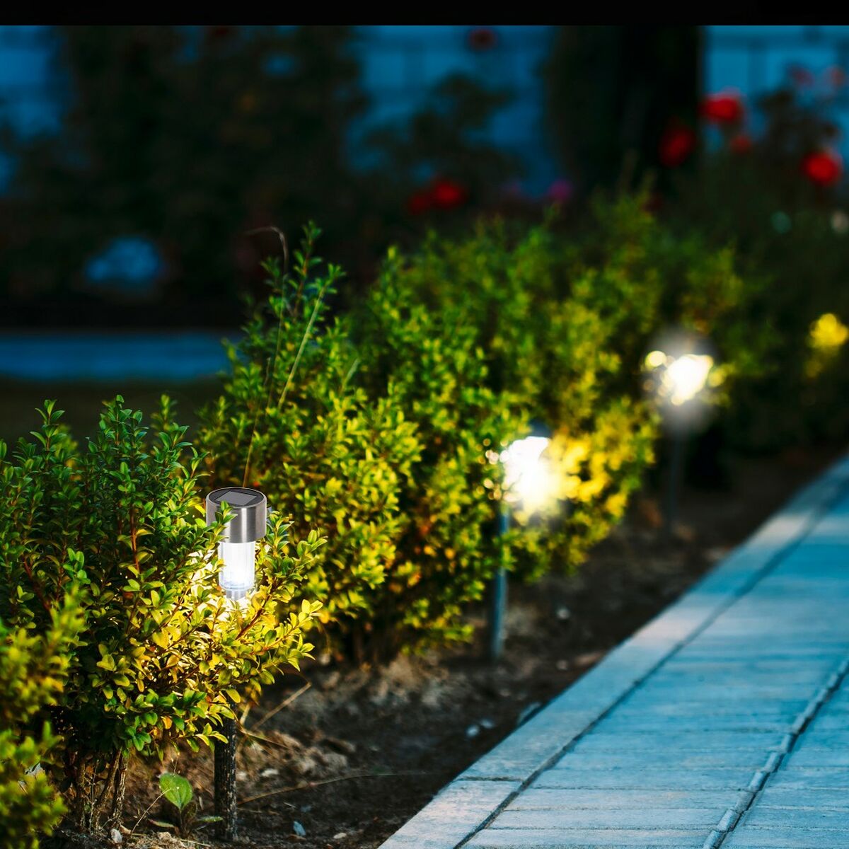 Solar garden lights Aktive Plastic 5,5 x 36 x 5,5 cm (24 Units)-1