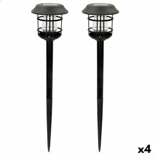 Set of solar garden lights Aktive 2 Pieces Stainless steel Plastic 13 x 55 x 13 cm (4 Units)-0