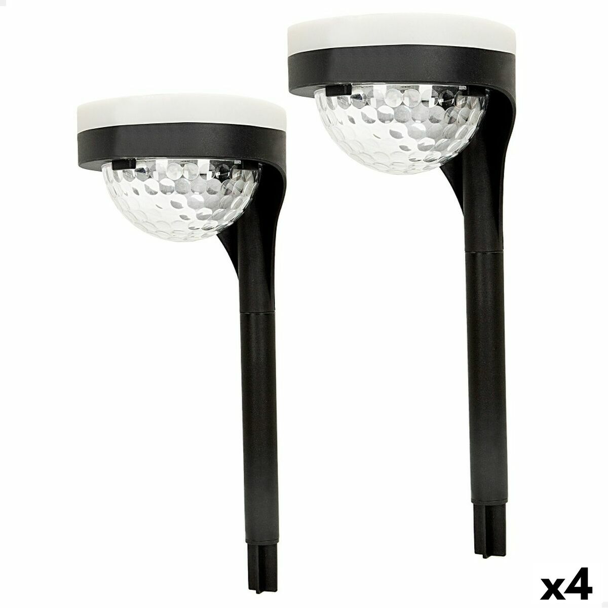 Set of solar garden lights Aktive 2 Pieces polypropylene 11 x 49 x 12 cm (4 Units)-0