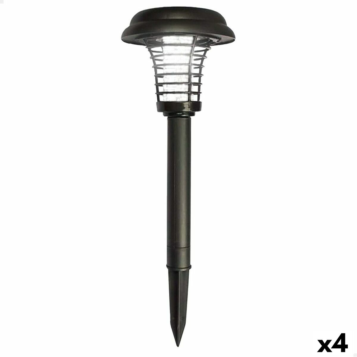 Solar garden lights Aktive polypropylene 14 x 42 x 14 cm (4 Units)-0