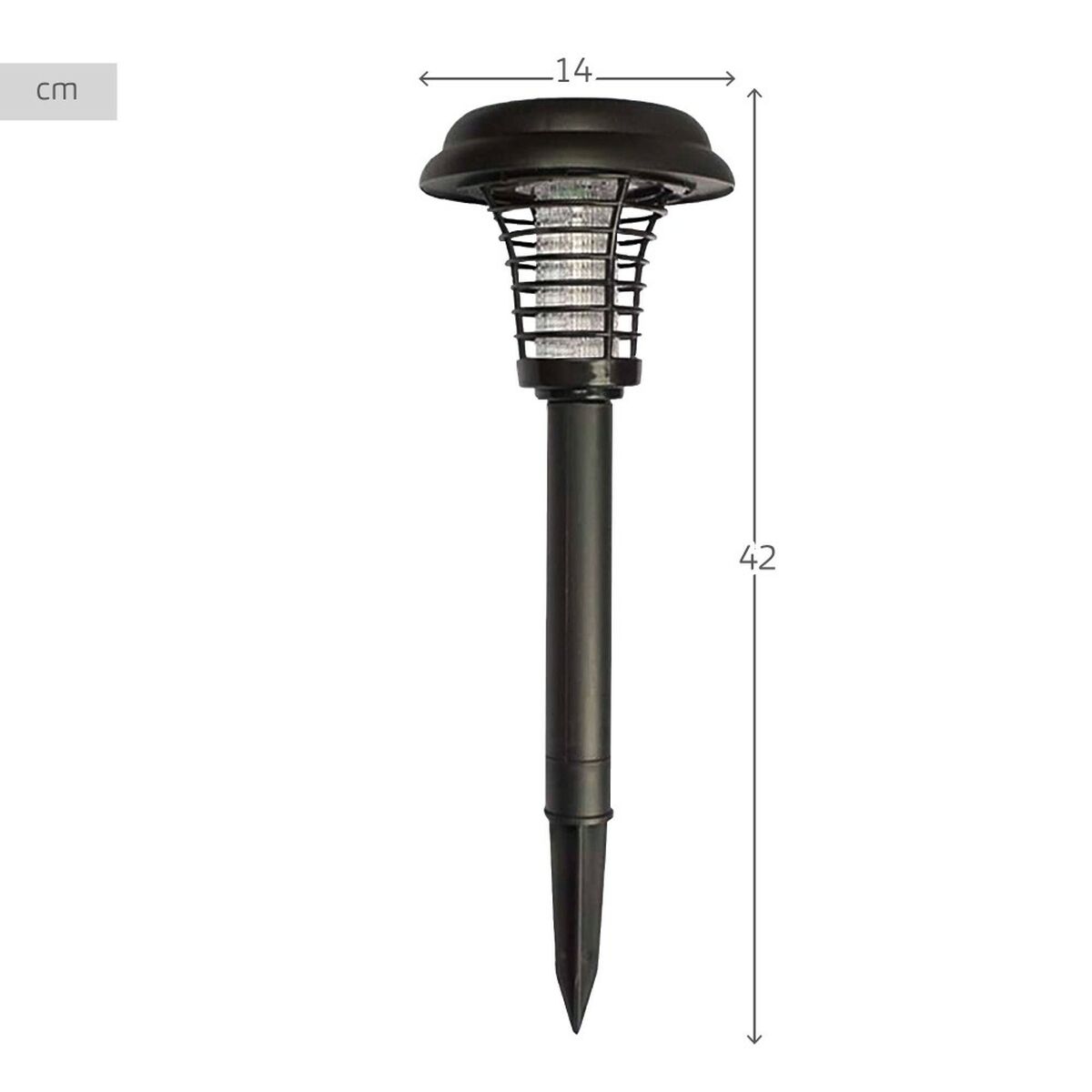 Solar garden lights Aktive polypropylene 14 x 42 x 14 cm (4 Units)-3