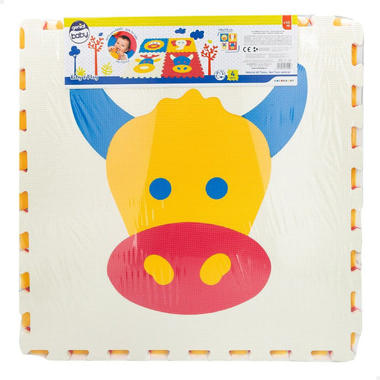 Puzzle Carpet Colorbaby 4 Pieces animals 118 x 118 cm EVA (2 Units)-1