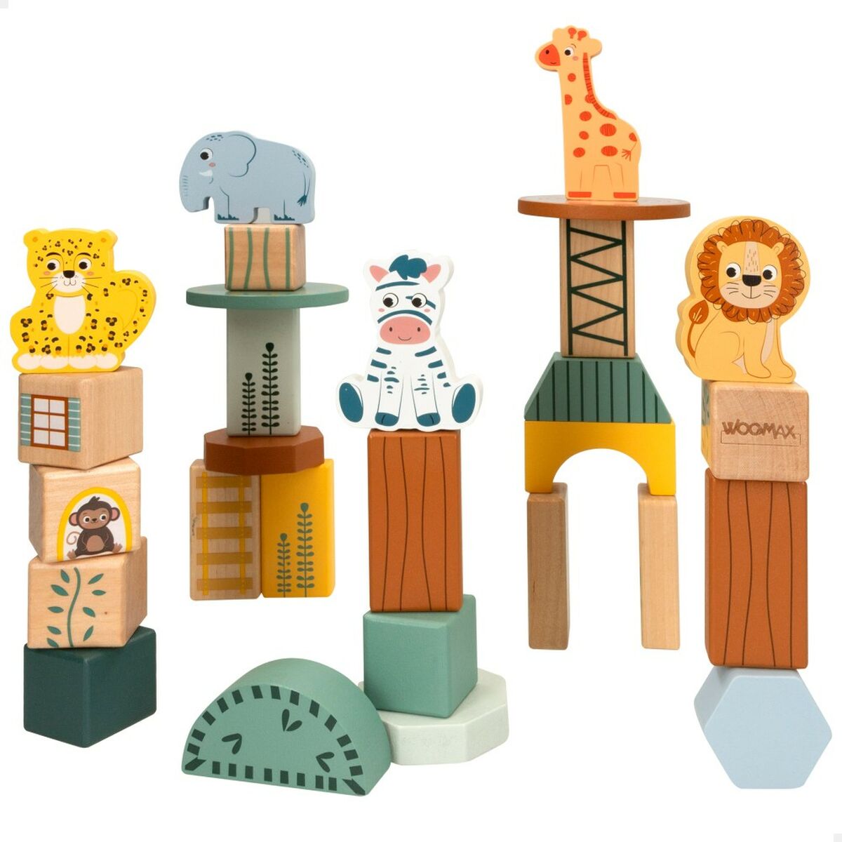 Construction set Woomax animals 28 Pieces (6 Units)-6