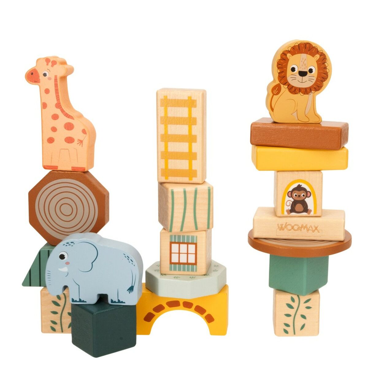 Construction set Woomax animals 28 Pieces (6 Units)-5