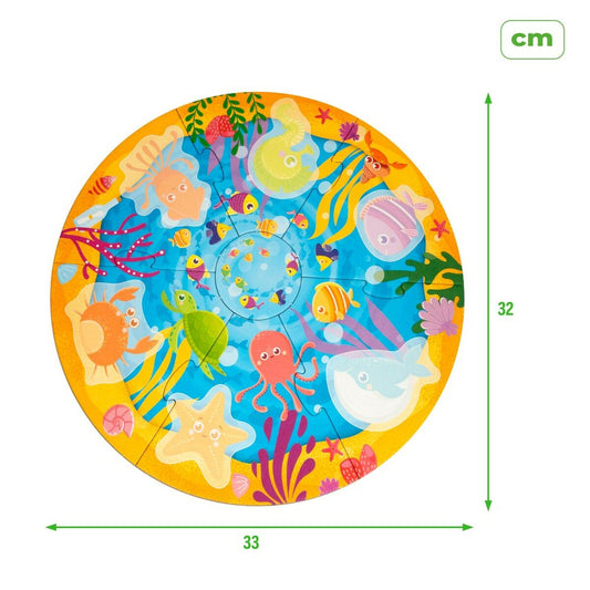 Child's Puzzle Lisciani Giochi 33 x 1 x 32 cm Navy 6 Pieces 13 Pieces (6 Units)-1