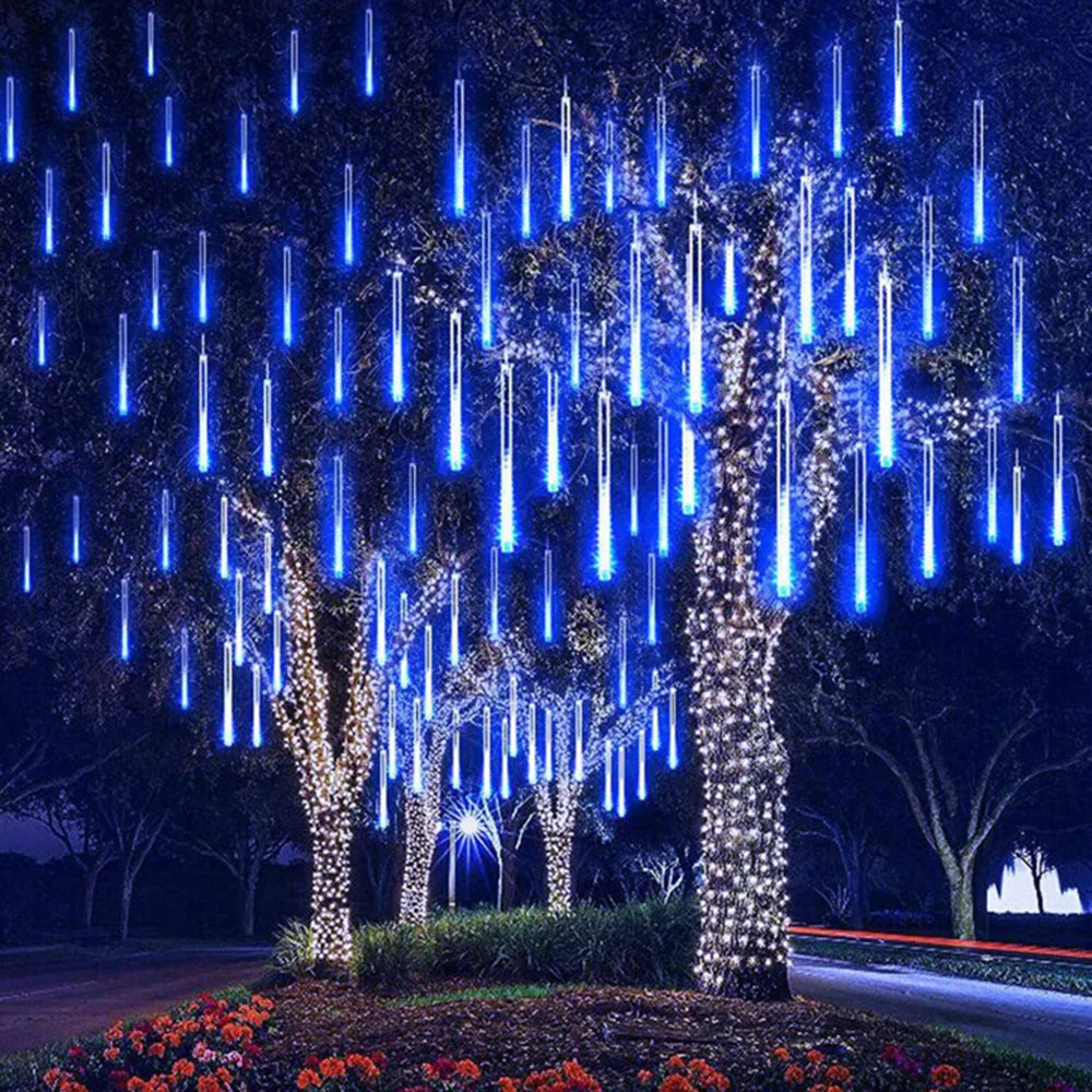 Colorful 50CM LED Meteor Shower Rain Lights for Festive Christmas Decor-2