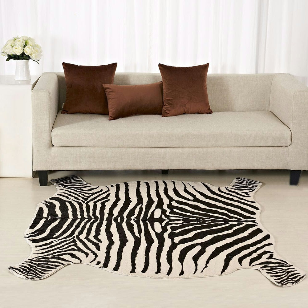 1x Zebra Printed Carpet-1