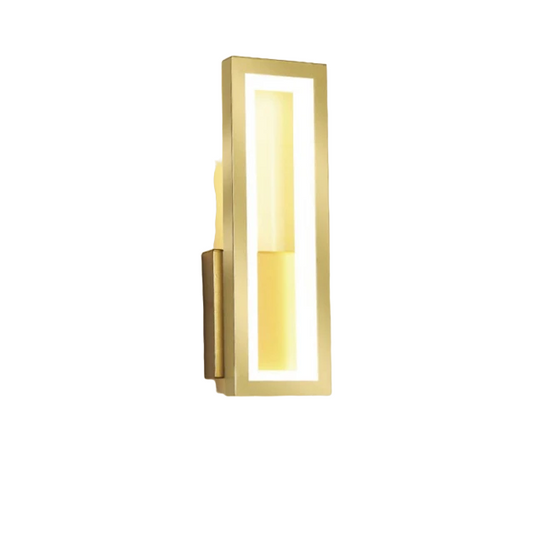 Elegant Gold Wall Lamp - Modern 17W LED Sconce for Aisle Decoration-0