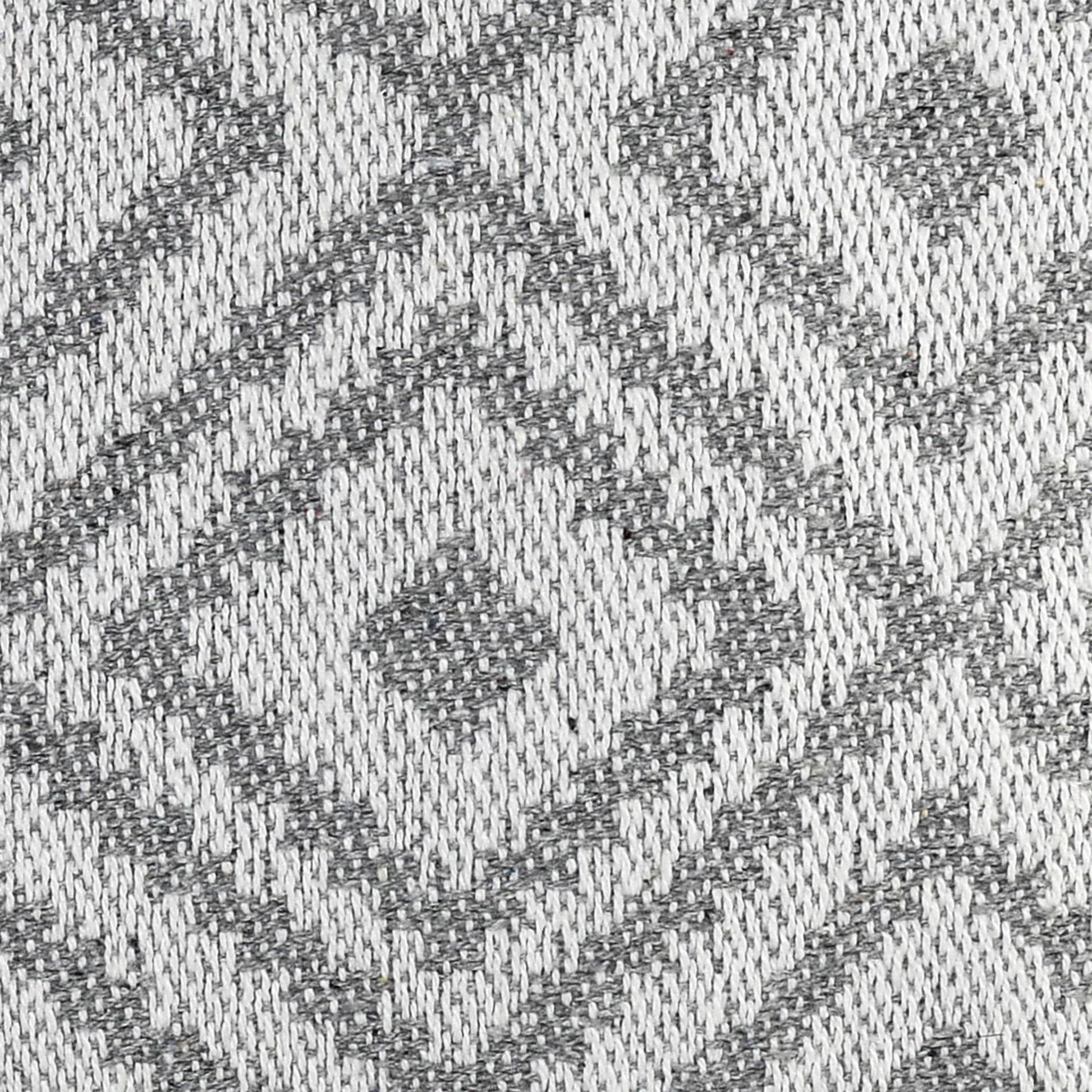 Grey Linen Cushion Cover | 45x45cm | Geometric Pattern | Modern Home Decor-1