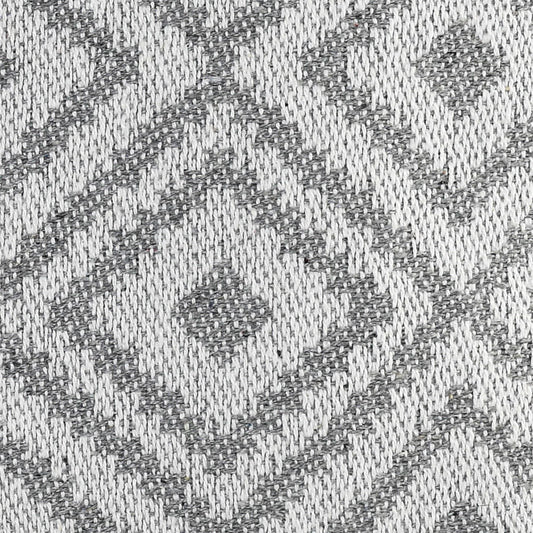 Grey Linen Cushion Cover | 45x45cm | Geometric Pattern | Modern Home Decor-1