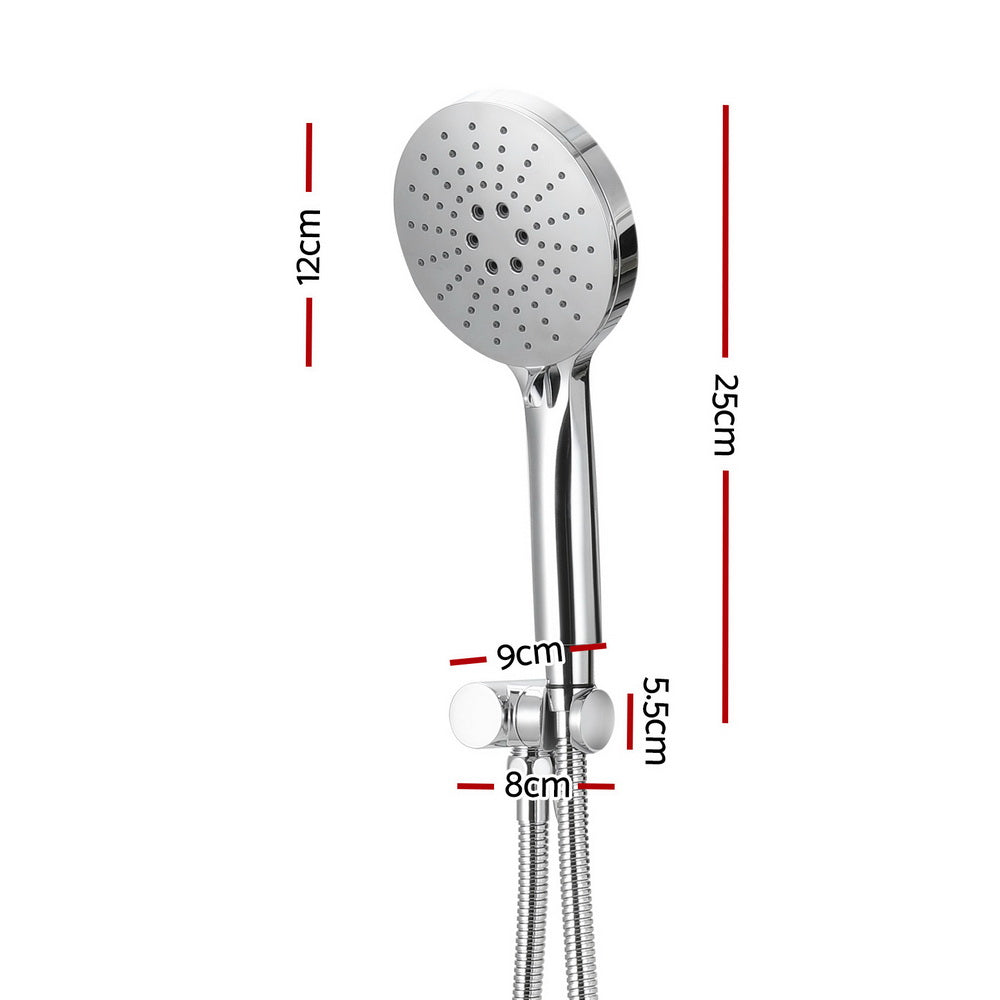 NNEDSZ Handheld Shower Head Holder 4.7'' High Pressure Silver-1