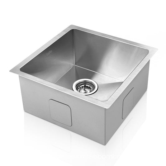 NNEDSZ Stainless Steel Kitchen Sink 360X360MM Under/Topmount Sinks Laundry Bowl Silver-0