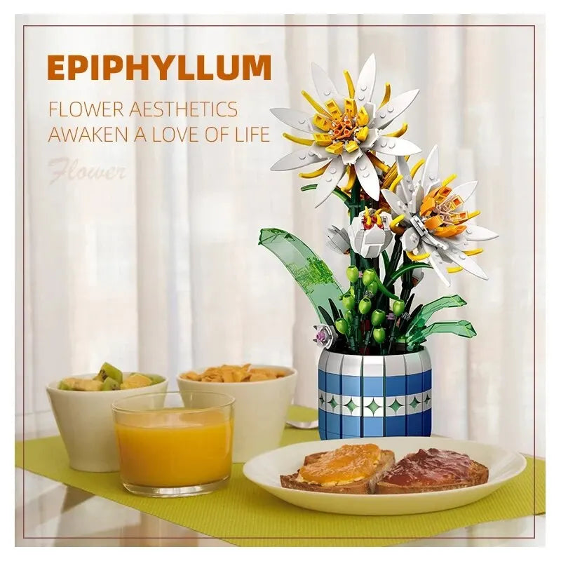Flower Bonsai Building Blocks Epiphyllum Plant-2