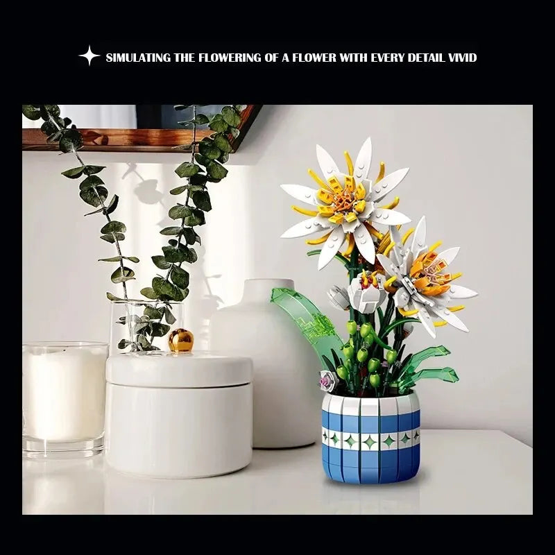 Flower Bonsai Building Blocks Epiphyllum Plant-4