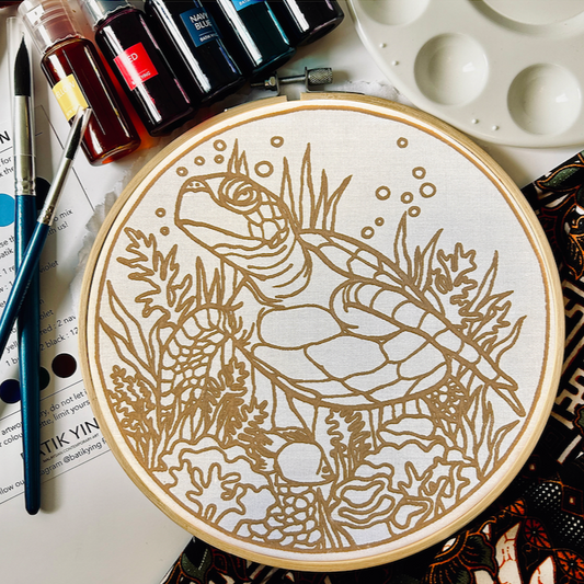 Classic Batik Craft Kit - OH MY Turtle-0