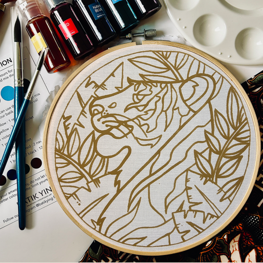 Classic Batik Craft Kit - Malayan Tiger-0