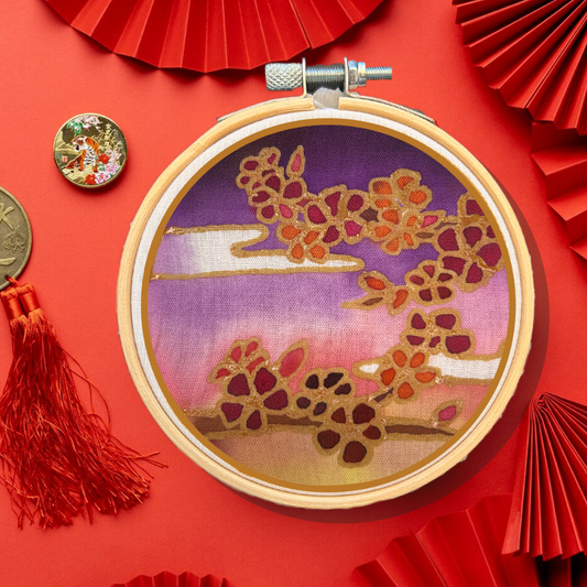 Mini Batik Craft Kit - Plum Blossom-0