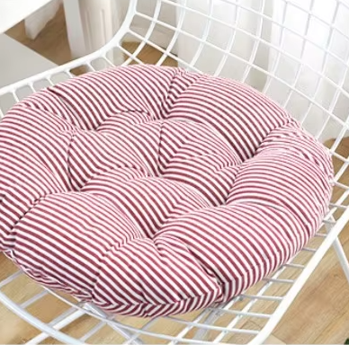 Stripe Garden Round Chair Cushion for Indoor/Outdoor-1