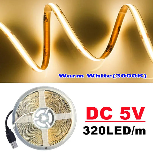 USB-Powered High-Density COB LED Light Strip-1