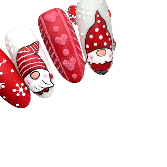 Winter Red Gonk Nail Art Sticker - Christmas Series-0