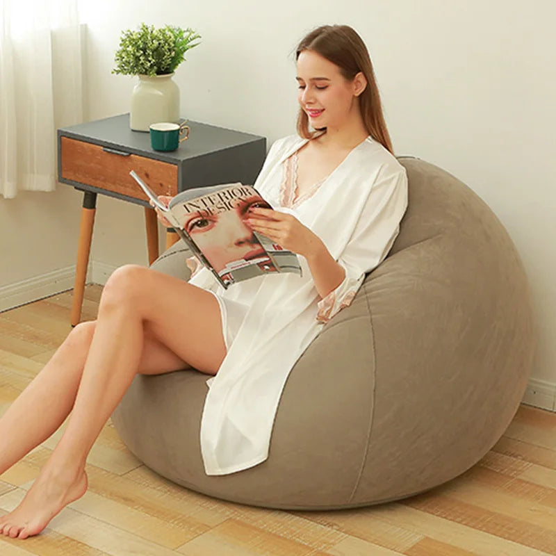 Inflatable PVC Lounger Sofa - Comfortable Single-Seater for Living Room-3