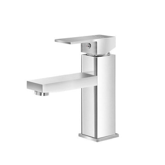 NNEDSZ Basin Mixer Tap Faucet Bathroom Vanity Counter Top WELS Standard Brass Silver-0