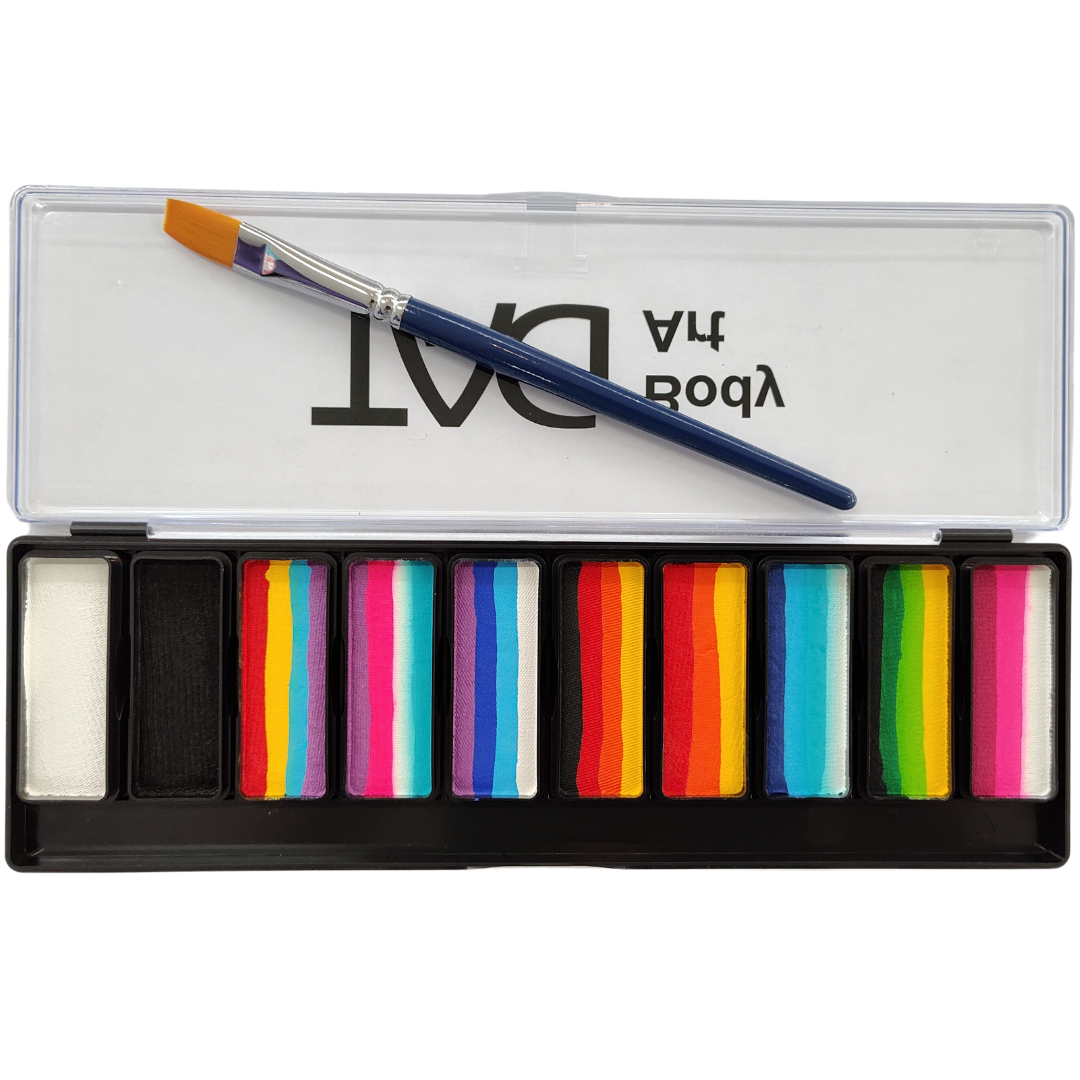 TAG Body Art 1 Stroke Face Paint Palette - 10 x 10g-0