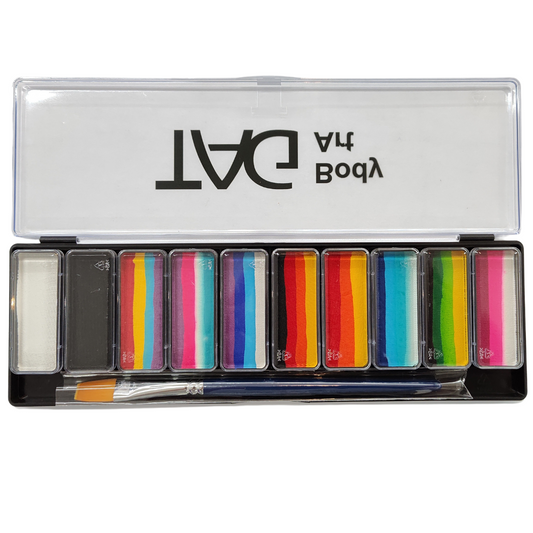 TAG Body Art 1 Stroke Face Paint Palette - 10 x 10g-1