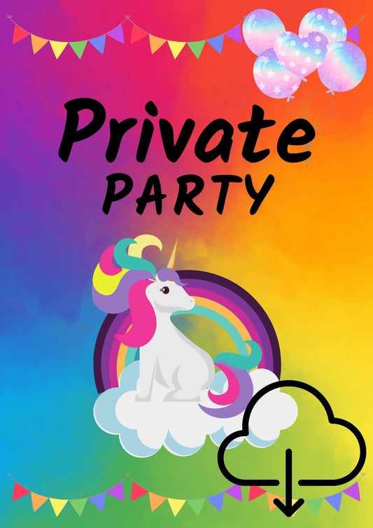A4 Sign - Private Party - Download-0