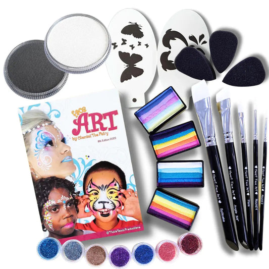 Rainbow Glitz Face Painting Kit-0