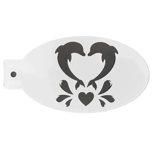 Face Painting Stencil - ME9 Dolphin Love-0