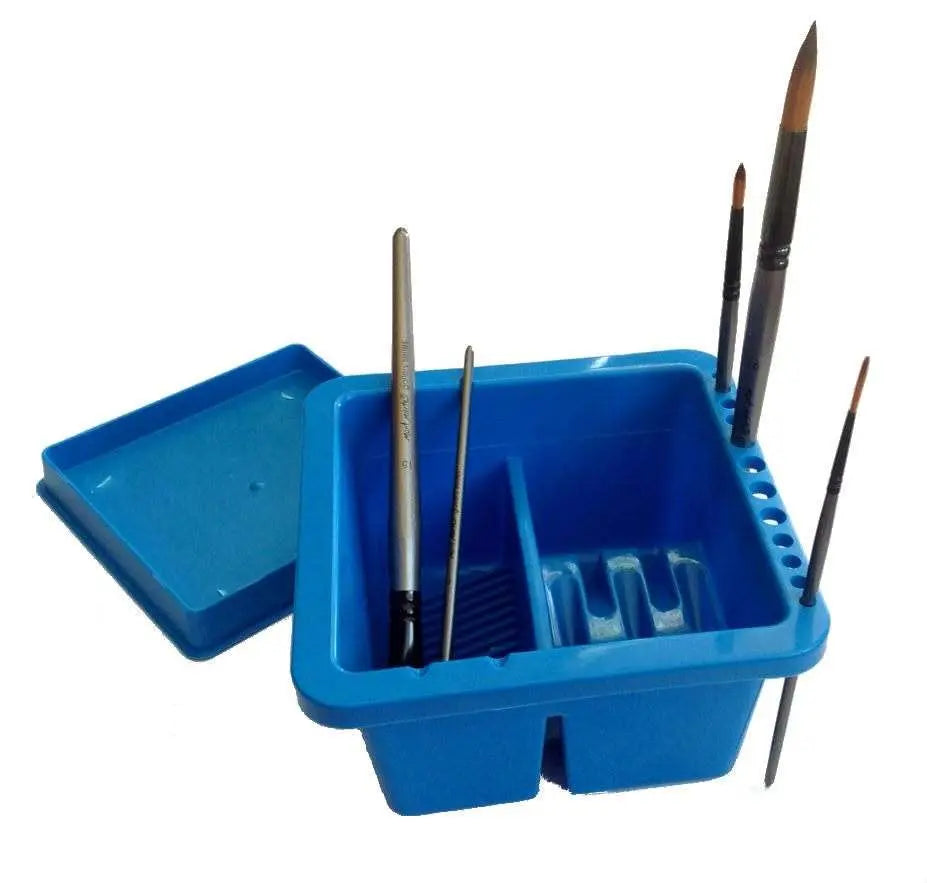 Mont Marte Brushwasher - Square Plastic Twin Compartment-3