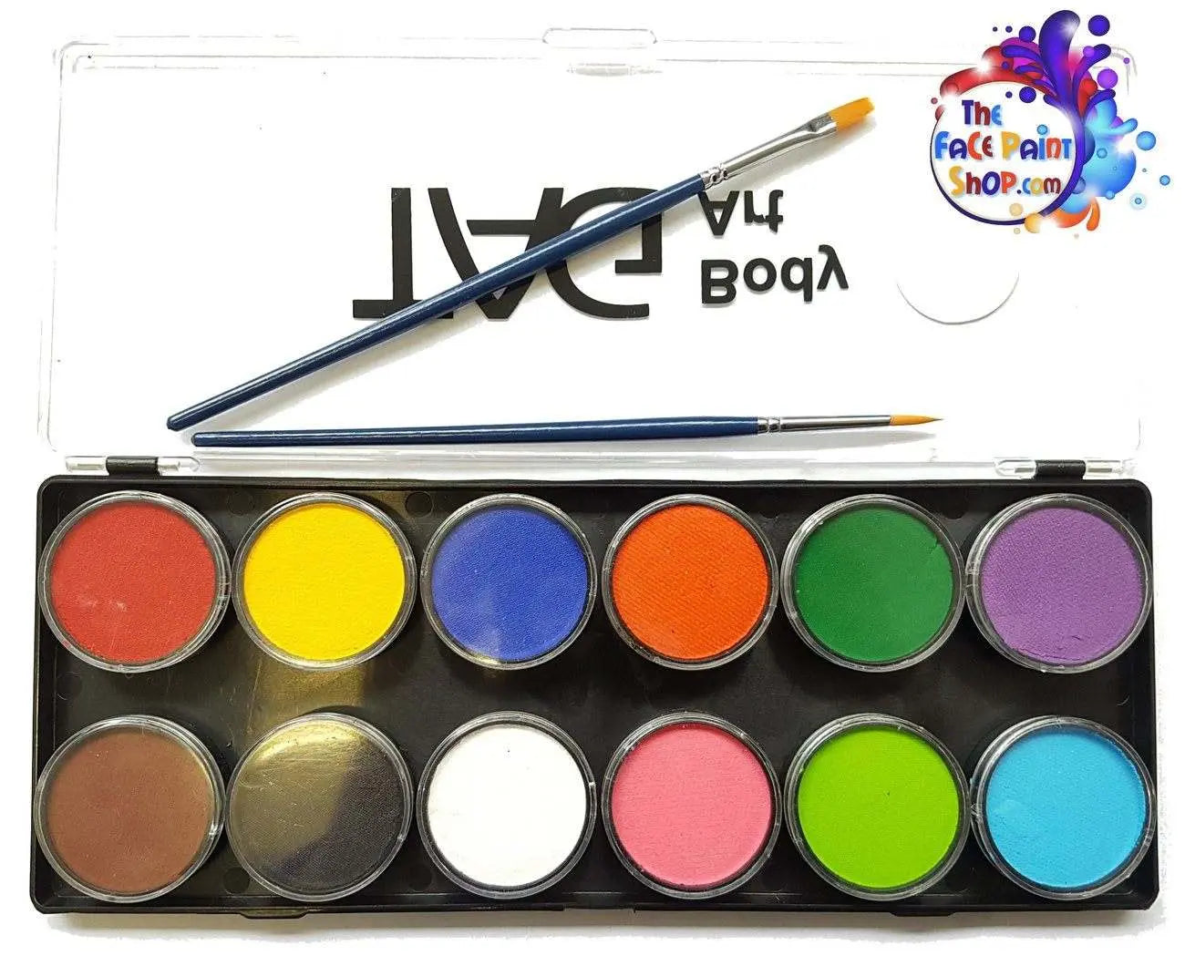 TAG Body Art Face Paint Palette - Regular 12 x 10g-1