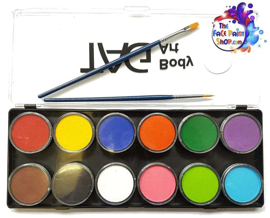 TAG Body Art Face Paint Palette - Regular 12 x 10g-1