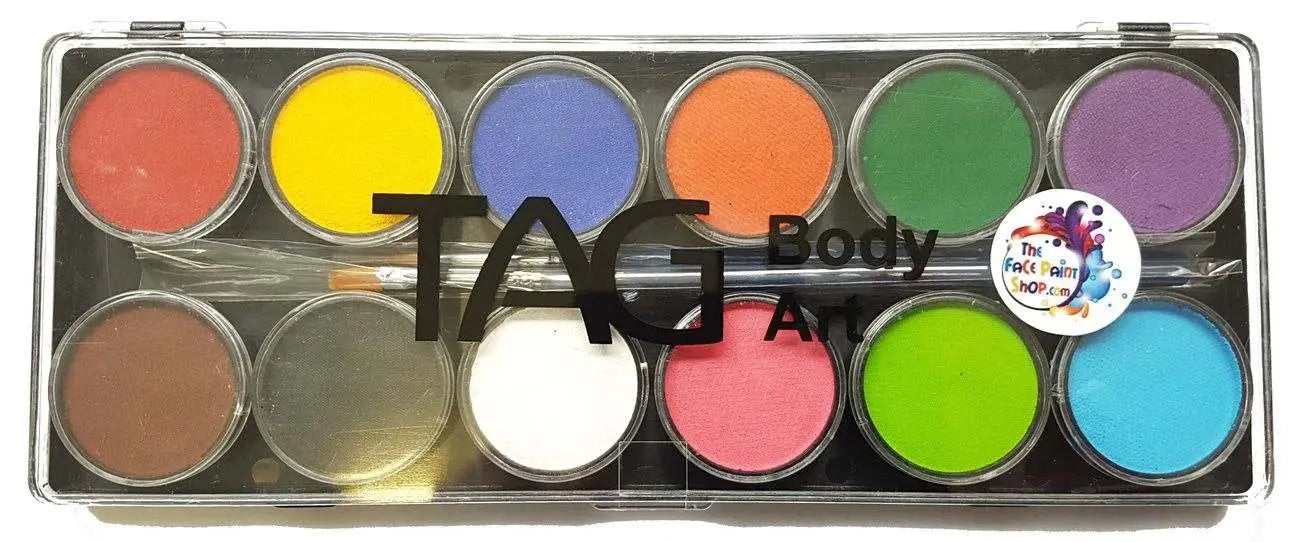 TAG Body Art Face Paint Palette - Regular 12 x 10g-3
