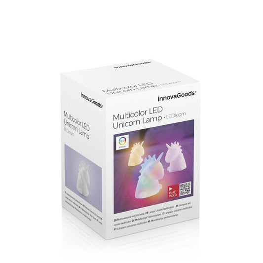 Multicolour Unicorn Lamp LEDicorn InnovaGoods-1