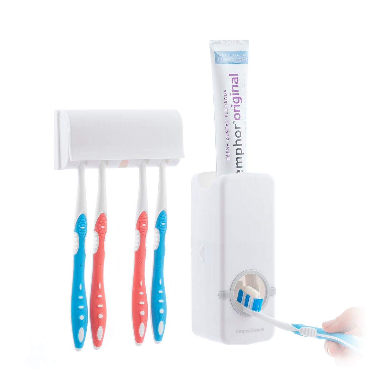 Toothpaste Dispenser and Holder Diseeth InnovaGoods-5