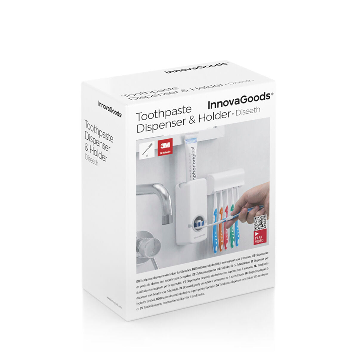 Toothpaste Dispenser and Holder Diseeth InnovaGoods-1