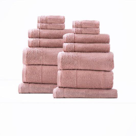 NNEDSZ Aireys 650 GSM Zero Twist 14 Piece Bath Cherwood Towel by Renee Taylor-0