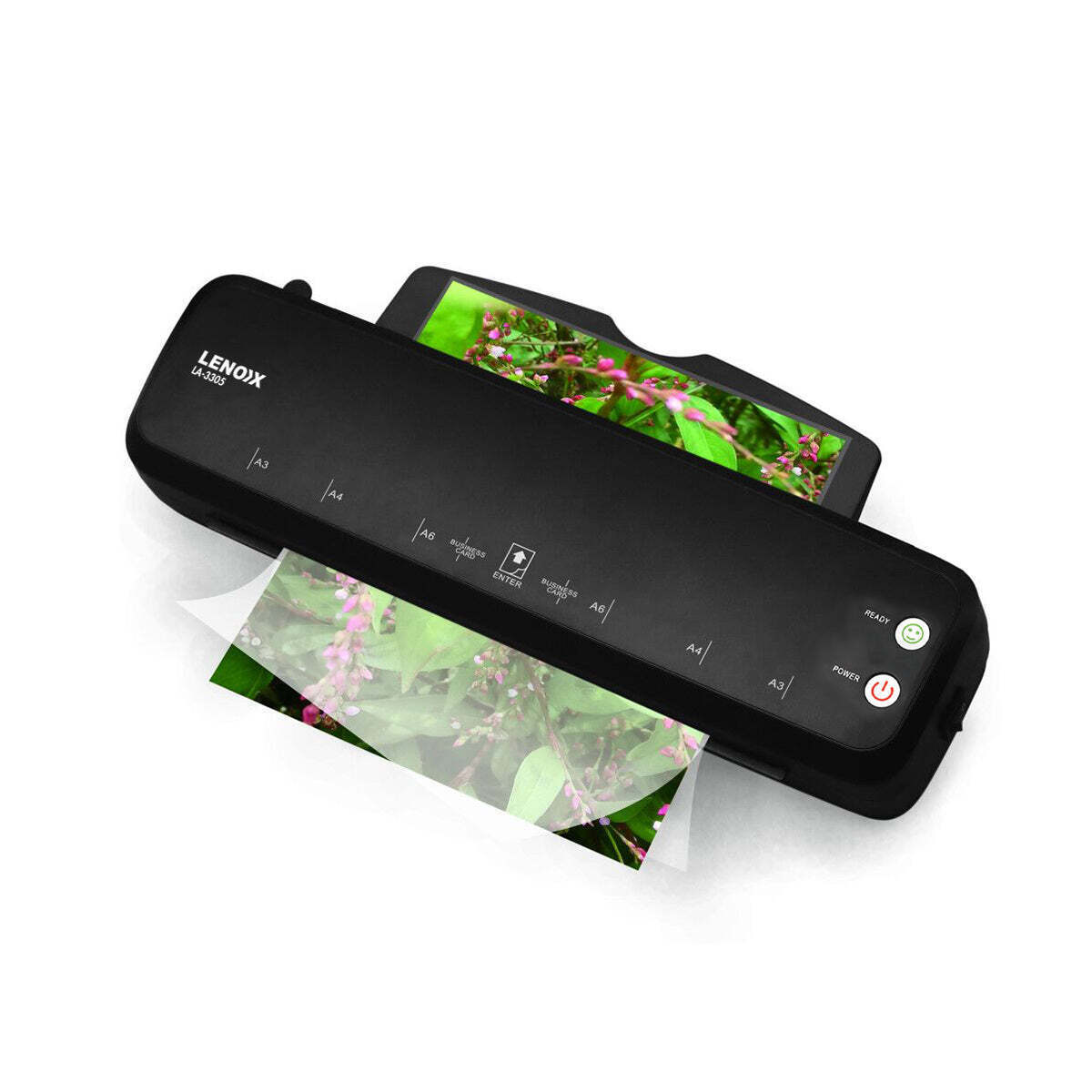 NNEDSZ Hot Paper Laminator 350W for 80-100 Microns with 50 A3 Laminating Pouches-1