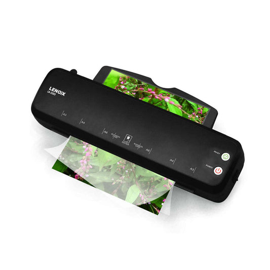 NNEDSZ Hot Paper Laminator 350W for 80-100 Microns with 50 A3 Laminating Pouches-1