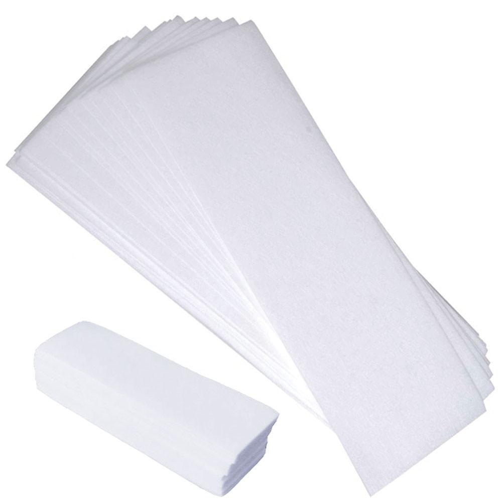 NNEDSZ 100x Pre-Cut Strips Pack - 70gsm Non Woven Disposable Cut Waxing Papers-2