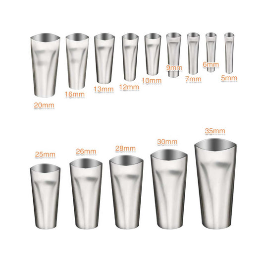NNEDSZ 14pc Stainless Steel Caulking Nozzles - Sealant Applicator Accessory Tool Set-0