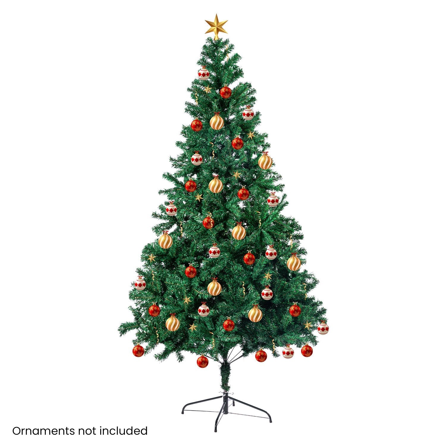 NNEDSZ Christabelle Green Christmas Tree 2.1m Xmas Decor Decorations -1200 Tips-1