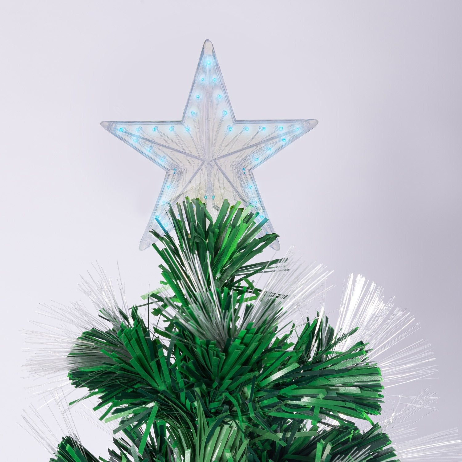 NNEDSZ Christabelle 2.1m Enchanted Pre Lit Fibre Optic Christmas Tree Xmas Decor-4