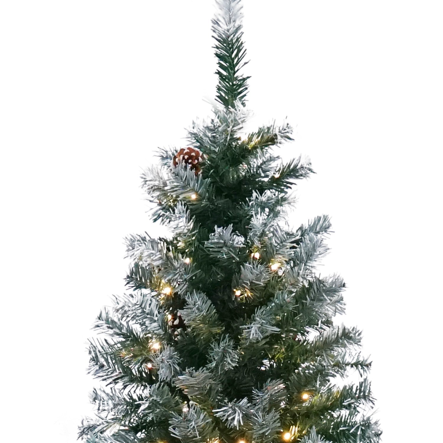 NNEDSZ Christabelle 2.4m Pre Lit LED Christmas Tree Decor with Pine Cones Xmas Decorations-4