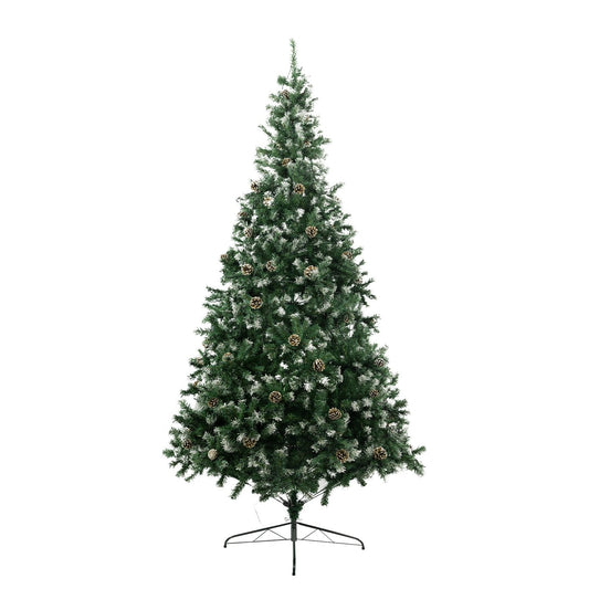 NNEDSZ Christabelle 2.7m Pre Lit LED Christmas Tree Decor with Pine Cones Xmas Decorations-1