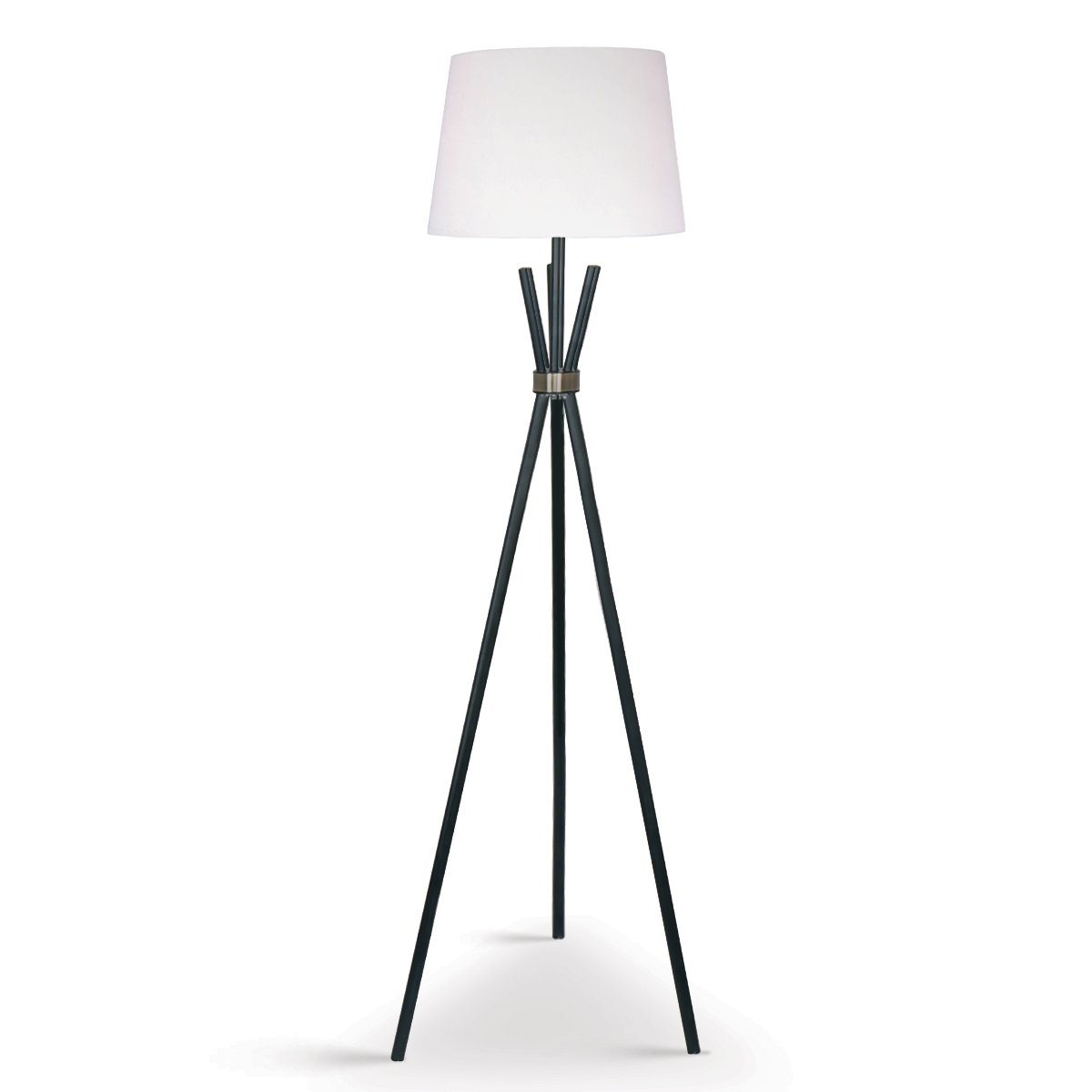 NNEDSZ Sarantino Tripod Floor Lamp in Metal and Antique Brass-0