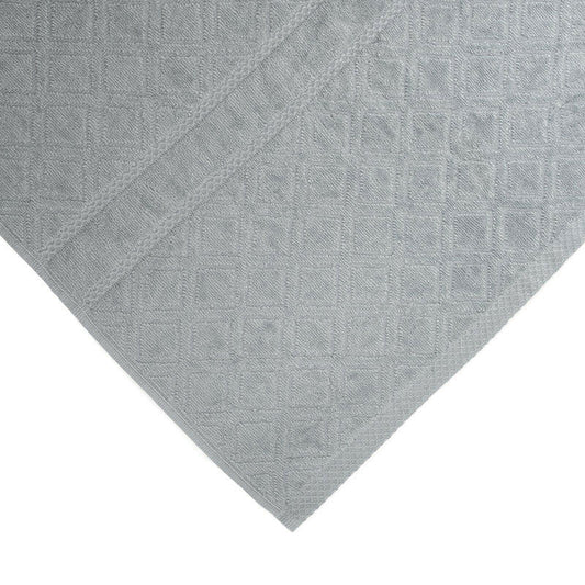 NNEDSZ Premium Velour Diamond Design Jacquard Bath Towel (Grey)-1