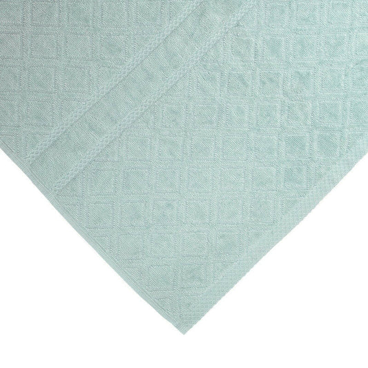 NNEDSZ Premium Velour Diamond Design Jacquard Bath Towel (Aqua)-1